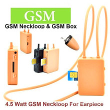 4.5 Watt Powe GSM Box Neckloop Black Color Micro Earphone Invisible Earpiece Headset